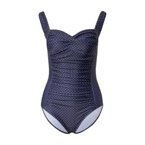 Hunkemöller Jednodielne plavky 'Ocean Bloom'  námornícka modrá / biela