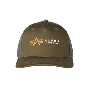 ALPHA INDUSTRIES Čiapka  zelená / oranžová / biela
