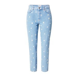 ONLY Džínsy  modrá denim / svetložltá / biela