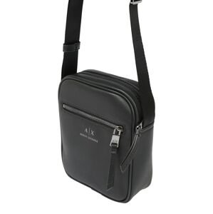 ARMANI EXCHANGE Taška cez rameno  čierna / strieborná