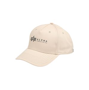 ALPHA INDUSTRIES Čiapka  šampanské / čierna