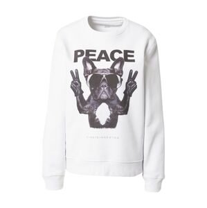 EINSTEIN & NEWTON Mikina 'Frenchie Peace'  antracitová / čadičová / svetlosivá / biela