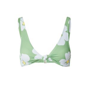 Hurley Športový bikinový top  žltá / svetlozelená / šedobiela