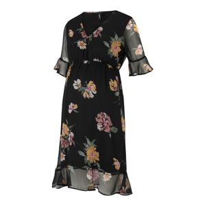 Vero Moda Maternity Šaty 'VMMSmilla'  nefritová / oranžová / čierna / prírodná biela