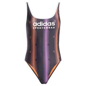 ADIDAS SPORTSWEAR Športové jednodielne plavky 'Tiro'  fialová / oranžová / čierna / biela