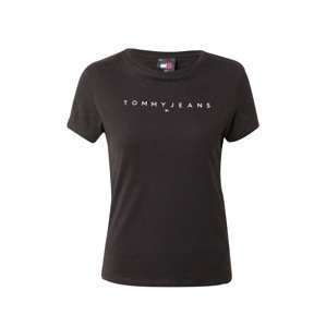 Tommy Jeans Curve Tričko  čierna / biela