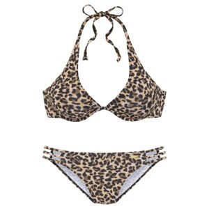 Bruno Banani Bikiny  nebielená / piesková / hnedá / čierna