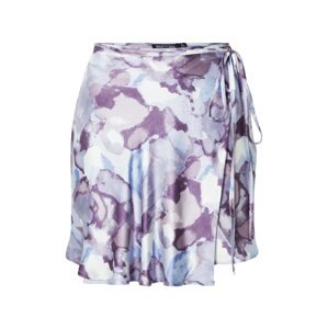 Nasty Gal Sukňa  dymovo modrá / svetlomodrá / pastelovo fialová / tmavofialová