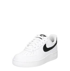 Nike Sportswear Nízke tenisky 'AIR FORCE 1 07'  čierna / biela