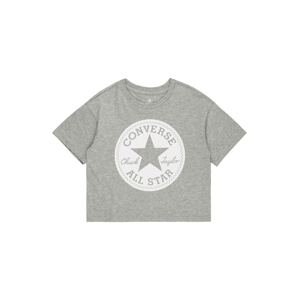 CONVERSE Tričko  sivá melírovaná / biela