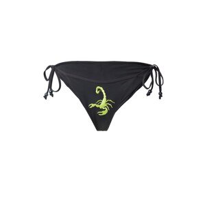 VIERVIER Bikinové nohavičky 'Mia'  neónovo zelená / čierna