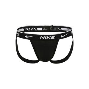 NIKE Nohavičky 'Jock'  čierna / biela