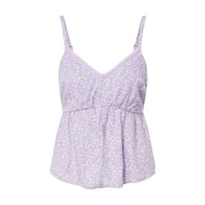 HOLLISTER Top  fialová / svetlofialová / biela
