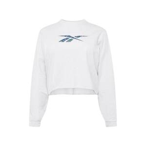 Reebok Športová mikina  sivá / svetlosivá / modrofialová / čierna