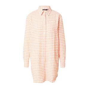 Nasty Gal Košeľové šaty  marhuľová / broskyňová / biela