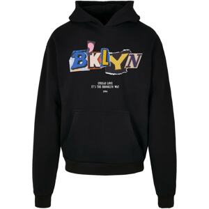MT Upscale Mikina 'Brklyn'  telová / modrá / žltá / čierna