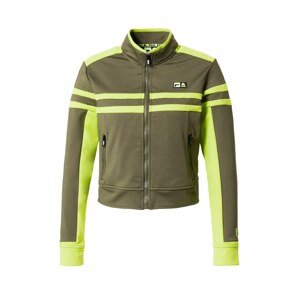 FILA Prechodná bunda  neónovo žltá / olivová / čierna / biela