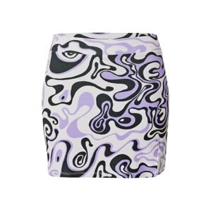 Nasty Gal Sukňa  pastelovo fialová / svetlofialová / čierna