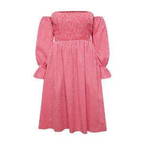 Nasty Gal Plus Letné šaty  červená / pastelovo červená / biela