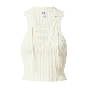 BDG Urban Outfitters Vyšívaný top  krémová