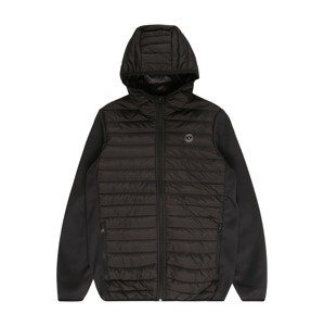 Jack & Jones Junior Prechodná bunda 'JJEMulti'  sivá / čierna
