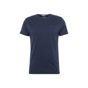 Tommy Jeans Tričko  tmavomodrá / ohnivo červená / biela