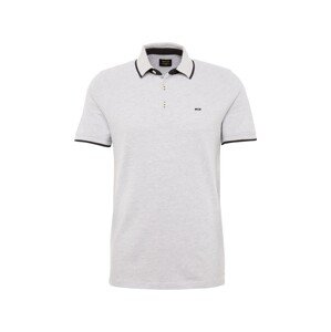 JACK & JONES Tričko 'JJPaulos'  svetlosivá / čierna