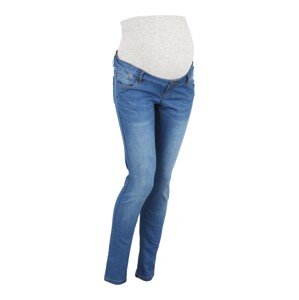 MAMALICIOUS Džínsy 'FIFTY'  modrá denim / sivá