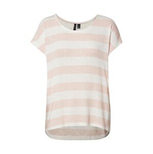 VERO MODA Tričko  ružová / biela