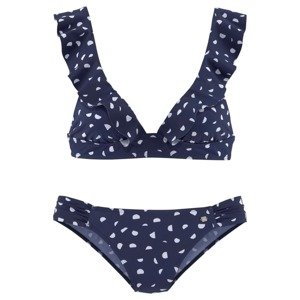JETTE Bikiny  námornícka modrá / biela