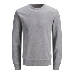 JACK & JONES Mikina 'Basic'  sivá melírovaná