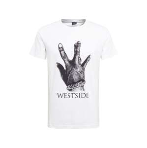 Mister Tee Tričko 'Westside Connection'  čierna / biela