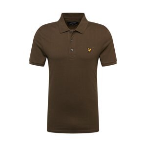 Lyle & Scott Tričko  tmavohnedá / žltá