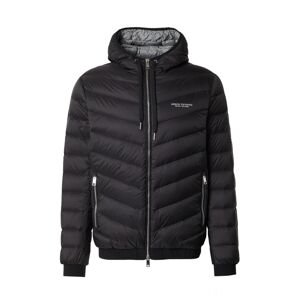 ARMANI EXCHANGE Zimná bunda  čierna / biela