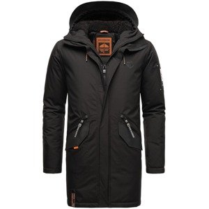 STONE HARBOUR Zimná parka 'Ragaan'  sivá / neónovo oranžová / čierna