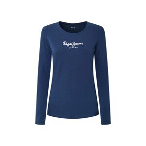 Pepe Jeans Tričko 'New Verginia'  tmavomodrá / biela