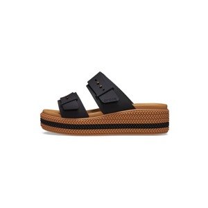 Crocs Šľapky 'Brooklyn'  hnedá / čierna