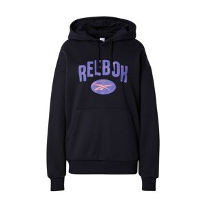 Reebok Mikina  svetlofialová / oranžová / čierna