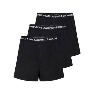 Karl Lagerfeld Boxerky 'Botto'  čierna / šedobiela