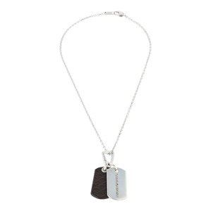 Emporio Armani Retiazka  čierna / strieborná