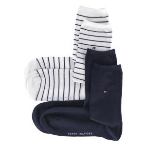 Tommy Hilfiger Underwear Ponožky  tmavomodrá / červená / šedobiela