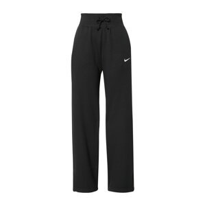 NIKE Nohavice 'Phoenix Fleece'  čierna / biela