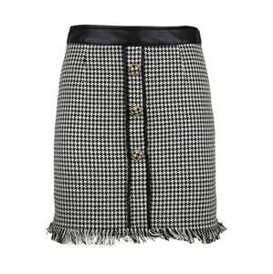 Influencer Sukňa 'Houndstooth'  čierna / biela