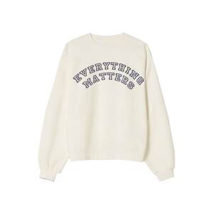 Bershka Mikina  nebielená / námornícka modrá