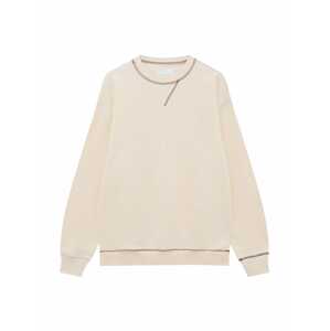 Pull&Bear Mikina  piesková / hnedá / svetlosivá
