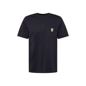 Carhartt WIP Tričko  námornícka modrá / žltá / biela