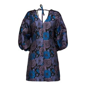 Selected Femme Petite Šaty 'Elani'  tmavomodrá / levanduľová / tmavofialová / čierna