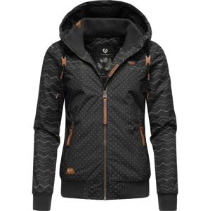 Ragwear Prechodná bunda 'Nuggie'  hnedá / čierna / biela