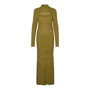 Vero Moda Collab Pletené šaty 'Kae'  olivová