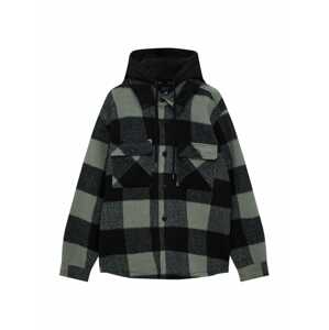 Pull&Bear Prechodná bunda  dymovo šedá / tmavosivá / čierna